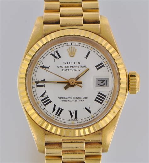 ladies rolex oyster perpetual datejust 18k|rolex oyster perpetual datejust women's.